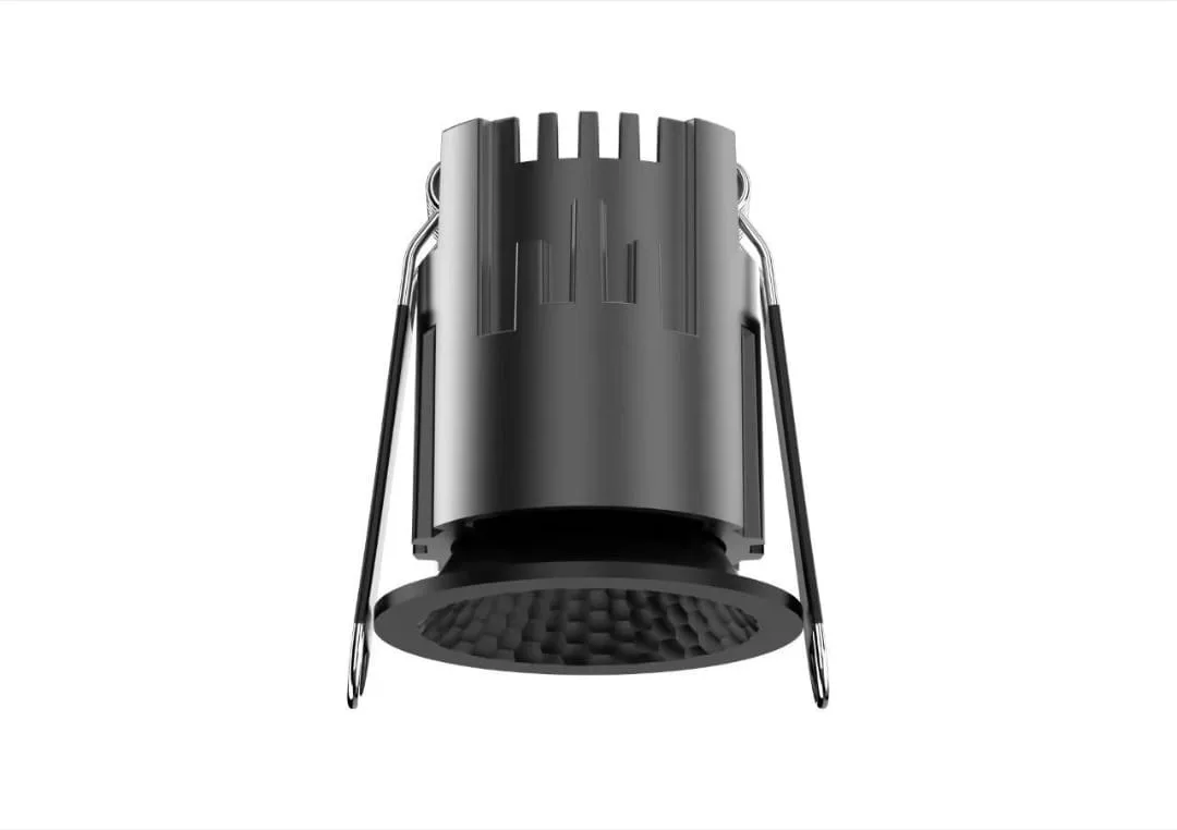 Trimless deep anti-glare recessed spotlight housing