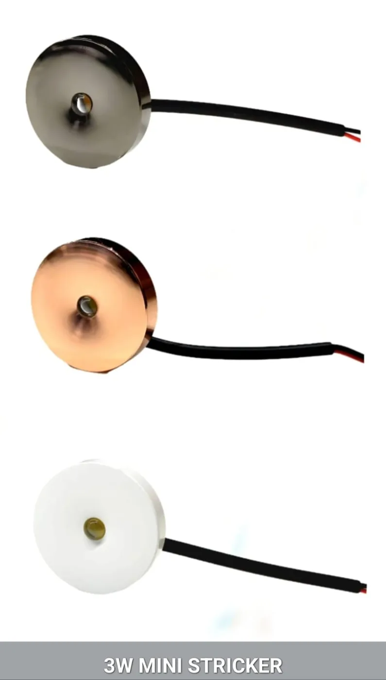Mini surface spot modules in black, copper and white finishes